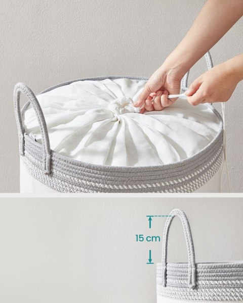 Bawełniany kosz na pranie 90 L