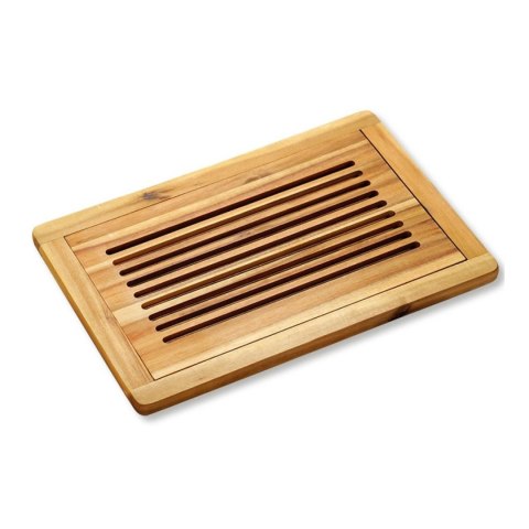 Deska akacjowa do krojenia pieczywa z kratką 47,5x32xh2 cm