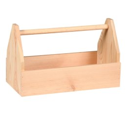 Drewniana skrzynka na narzędzia 42x21xh26 cm