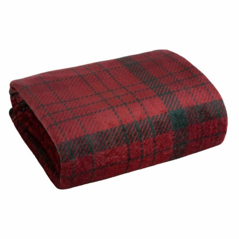 Koc świąteczny KRATA1 150x200 cm czerwono zielony