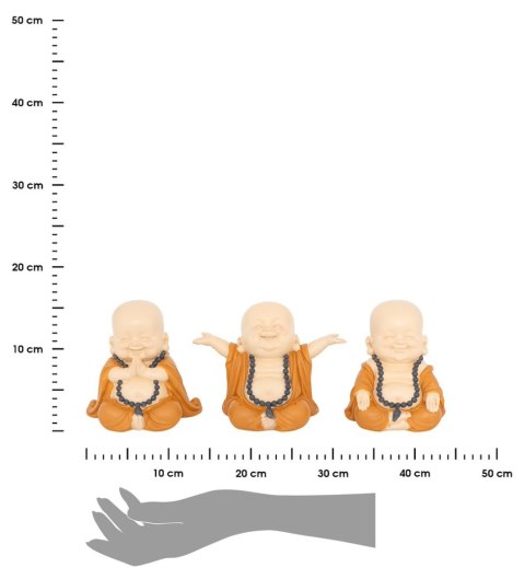 Komplet 3 figurek Budda Baya