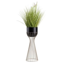 Kwietnik stojący z osłonką taupe 56 cm