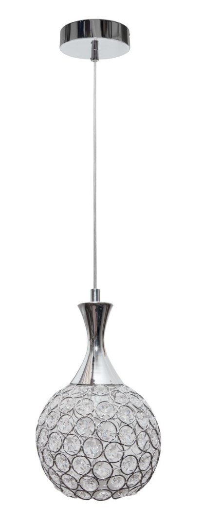 Lampa wisząca klosz z kryształkami Crystal VII 1xE27