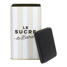Puszka na cukier Bistrot beżowe pasy