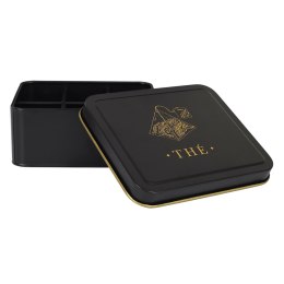 Puszka na herbatę Oris czarno złota