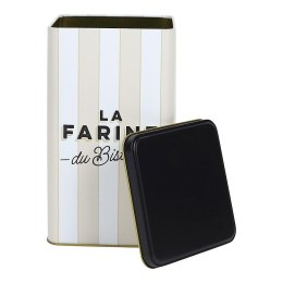 Puszka na mąkę Bistrot beżowe pasy