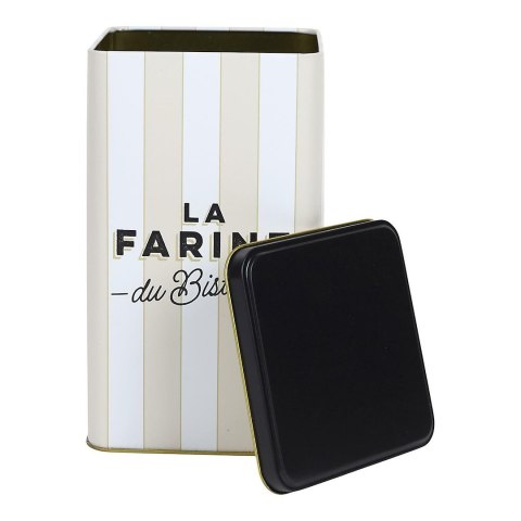 Puszka na mąkę Bistrot beżowe pasy