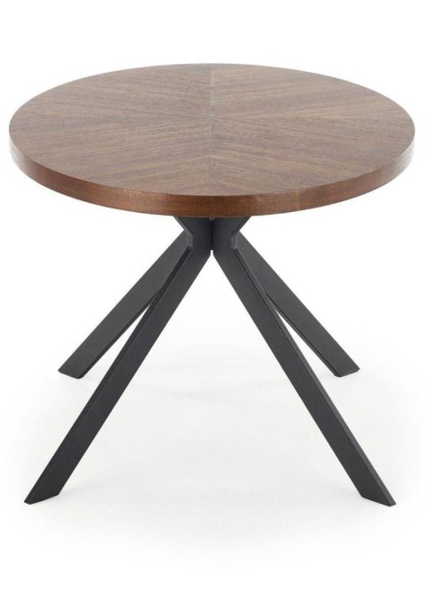 Stół Locarno orzech 170x90 cm Stalowa podstawa lakierowana na czarno, blat wykonany z MDF-u z okleiną w kolorze orzech, stanowił