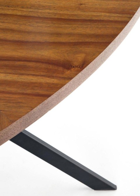 Stół Locarno orzech 170x90 cm Stalowa podstawa lakierowana na czarno, blat wykonany z MDF-u z okleiną w kolorze orzech, stanowił