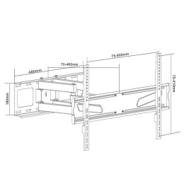 Uchwyt do TV MACLEAN MC-723 (nośność 45kg /37 - 70 cali)