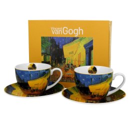 Zestaw filiżanek ze spodkami TERRACE AT NIGHT 2 sztuki 270 ml