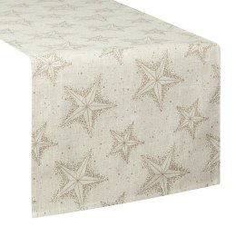 Bieżnik świąteczny WINTER 140x140 cm gwiazdki