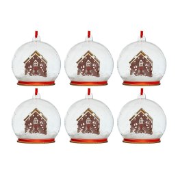 Bombki choinkowe domek 6szt