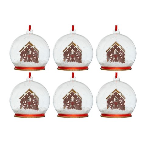 Bombki choinkowe domek 6szt