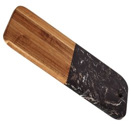 Deska do krojenia z czarnym marmurem 38x18 cm