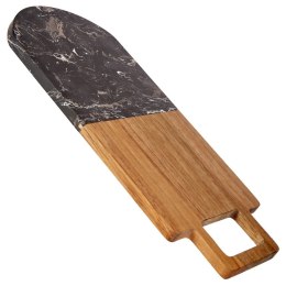 Deska do krojenia z uchwytem czarny marmur 38x18 cm