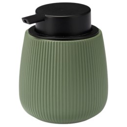 Dozownik do mydła prążkowany zielony