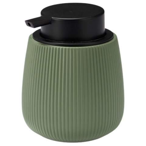 Dozownik do mydła prążkowany zielony