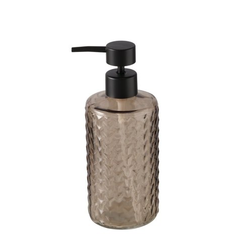 Dozownik do mydła szklany z geometrycznym wzorem