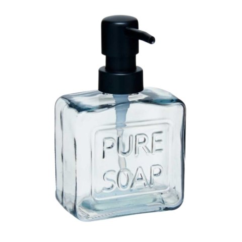 Dozownik na mydło przezroczysty czarny 250 ml