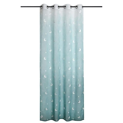 Firana dziecięca MOONLIGHT 140x260 cm zielona księżyce