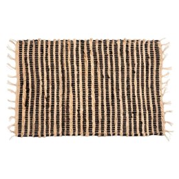 Jutowy dywanik 60x90 cm z frędzlami w pasy