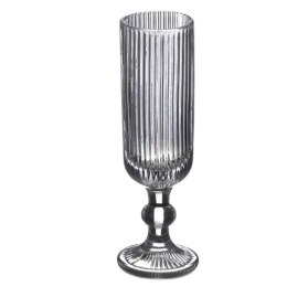 Klieliszek do wina 160 ml prążkowany szary