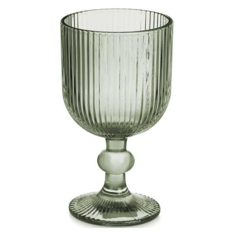 Klieliszek do wina 260 ml prążkowany zielony