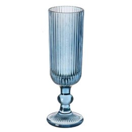 Klieszek do szampana 160 ml prążkowany niebieski