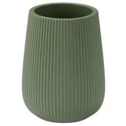 Kubek łazienkowy prążkowany zielony