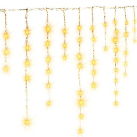 Kurtyna świetlna 10m ciepła biel 600 LED