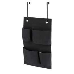 Organizer na drzwi łazienkowe czarny Serron