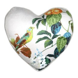 Poduszka EMMY 40x40 cm biała serce rośliny