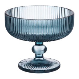 Pucharek do lodów 310 ml prążkowany niebieski