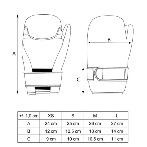 Rękawice otwarte ROTT "GLOSSY BLOCK" (WAKO APPROVED new)