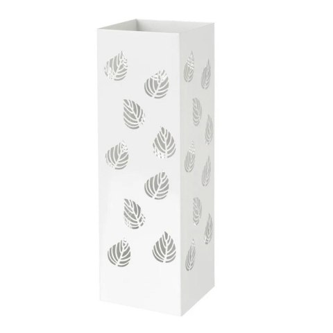 Stojak na parasole Liście metalowy biały 49 cm