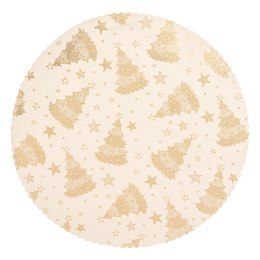 Świąteczny podtalerz 38cm złoty