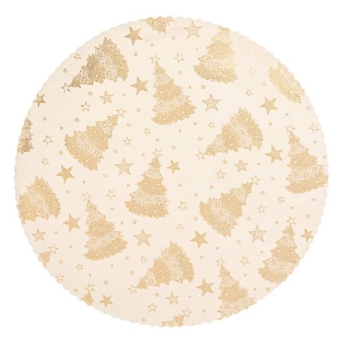 Świąteczny podtalerz 38cm złoty