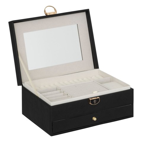 Szkatułka na biżuterię 24,5x17cm czarna