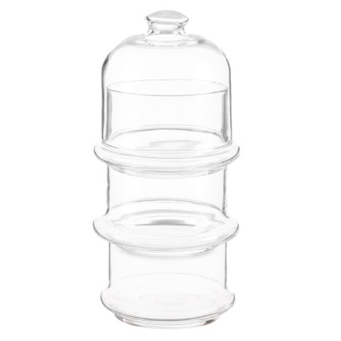 Szklany pojemnik na słodycze 3 poziomy 3x505 ml
