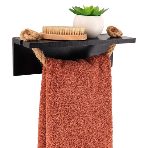 Wieszak na ręczniki czarny Sailor