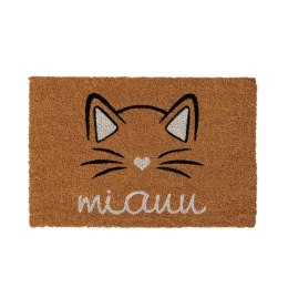 Wycieraczka kokosowa Miau z kotem 60x40 cm