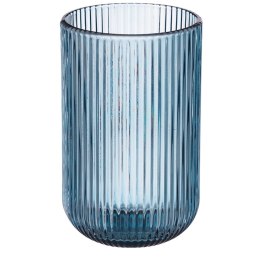 Wysoka szklanka 430 ml prążkowana niebieska