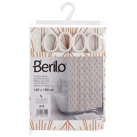 Zasłona prysznicowa 180x180 cm art deco