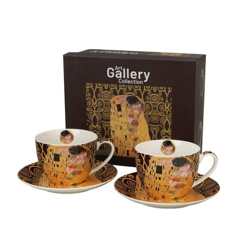 Zestaw 2 filiżanek Klimt 2x250 ml THE KISS BROWN