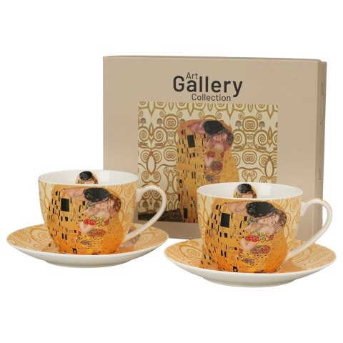 Zestaw 2 filiżanek Klimt 2x250 ml THE KISS ECRU