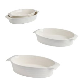 Zestaw 2 owalnych naczyń do zapiekania cała rączka