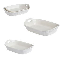Zestaw 2 prostokątnych naczyń do zapiekania górna rączka