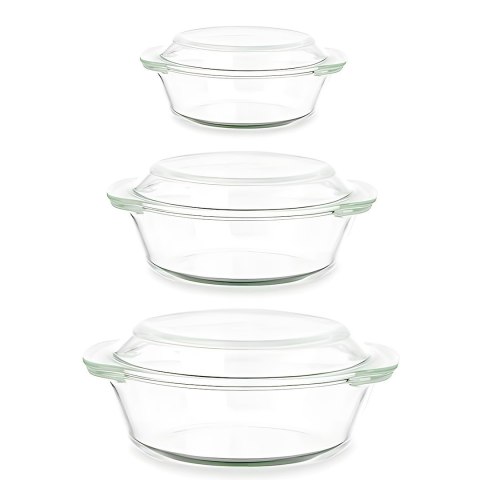 Zestaw 3 naczyń do zapiekania 700ml, 1l, 1,5l