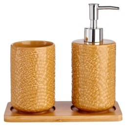 Zestaw łazienkowy dozownik i kubek z podstawką CAMEL